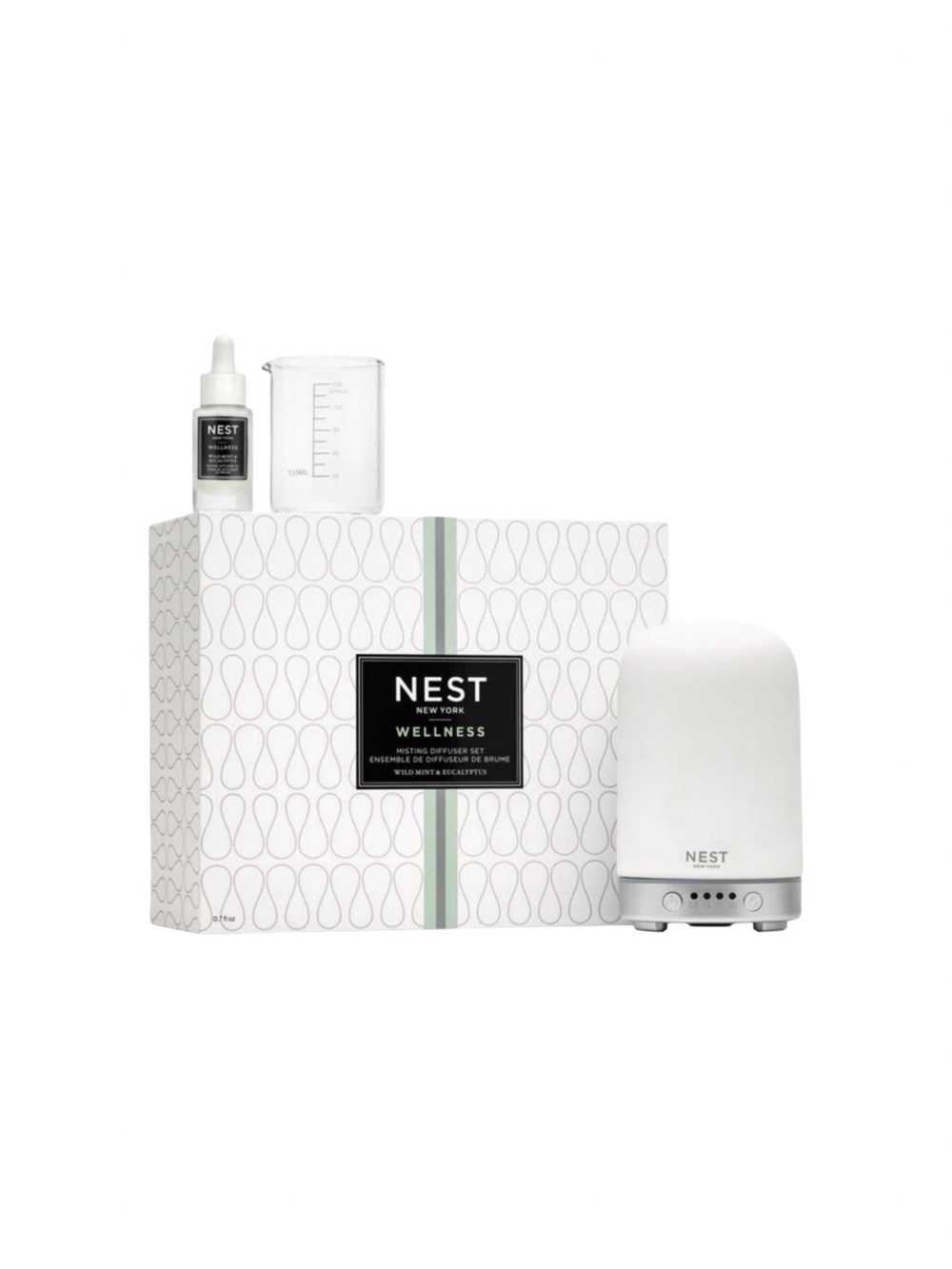 NEST NEW YORK Wellness Misting Diffuser Set (Wild Mint & Eucalyptus)